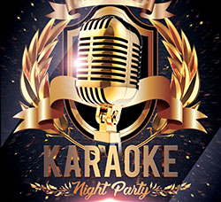 精美的卡拉OK海报传单PSD模板：Karaoke Night Party V02